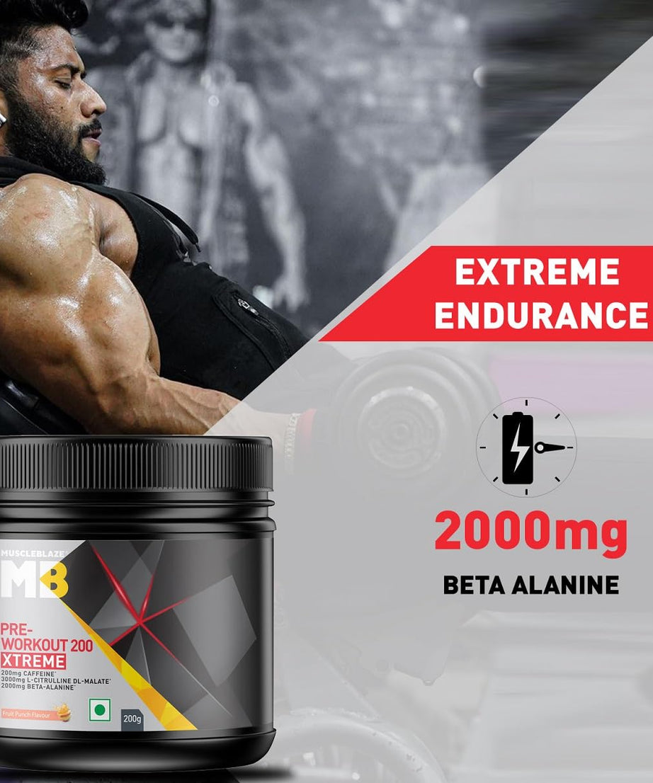 MuscleBlaze Pre Workout 200 Extreme 200g