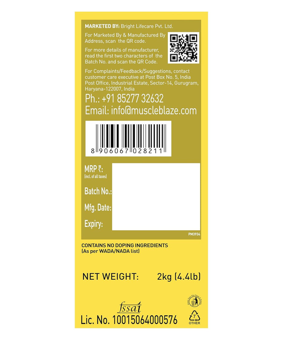 MuscleBlaze Whey Gold 2kg