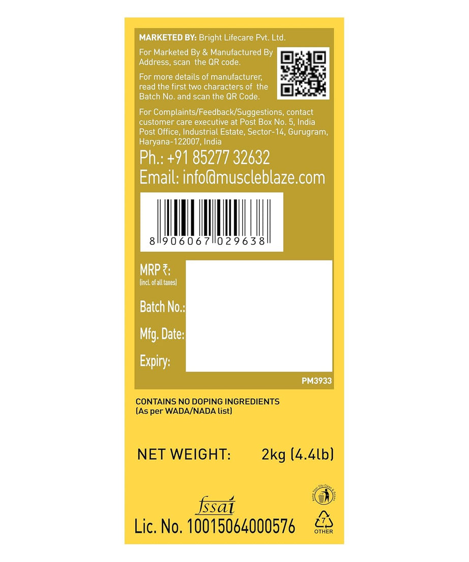 MuscleBlaze Whey Gold 2kg