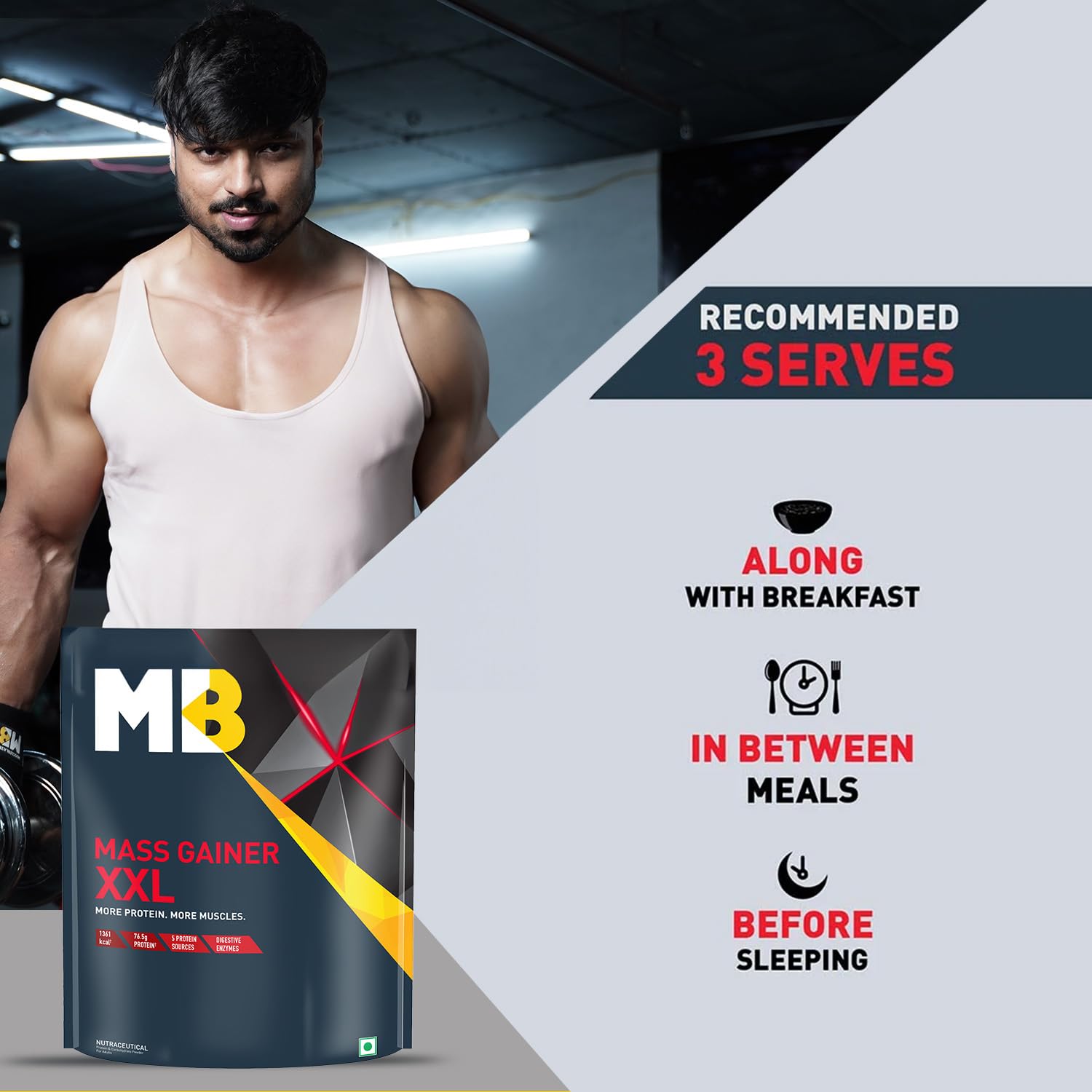 MuscleBlaze Mass Gainer XXL 1kg