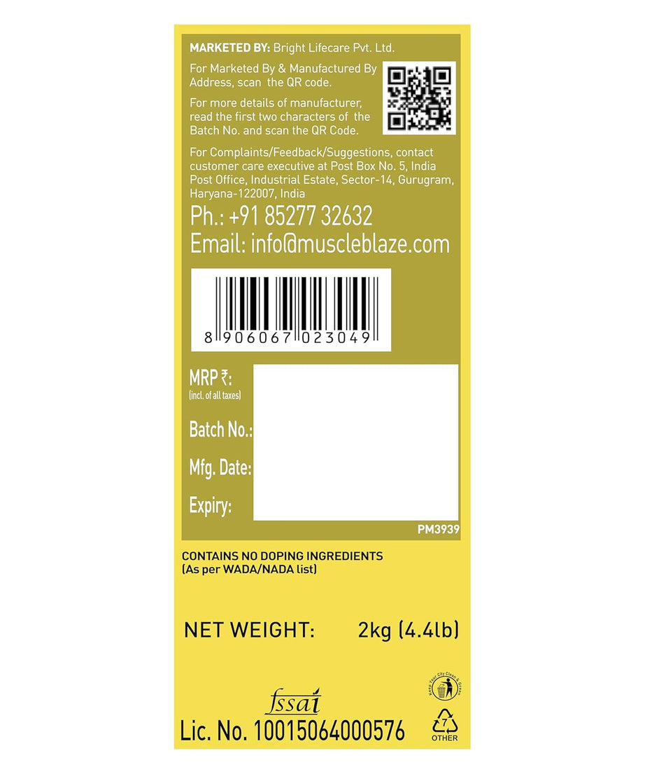 MuscleBlaze Whey Gold 2kg