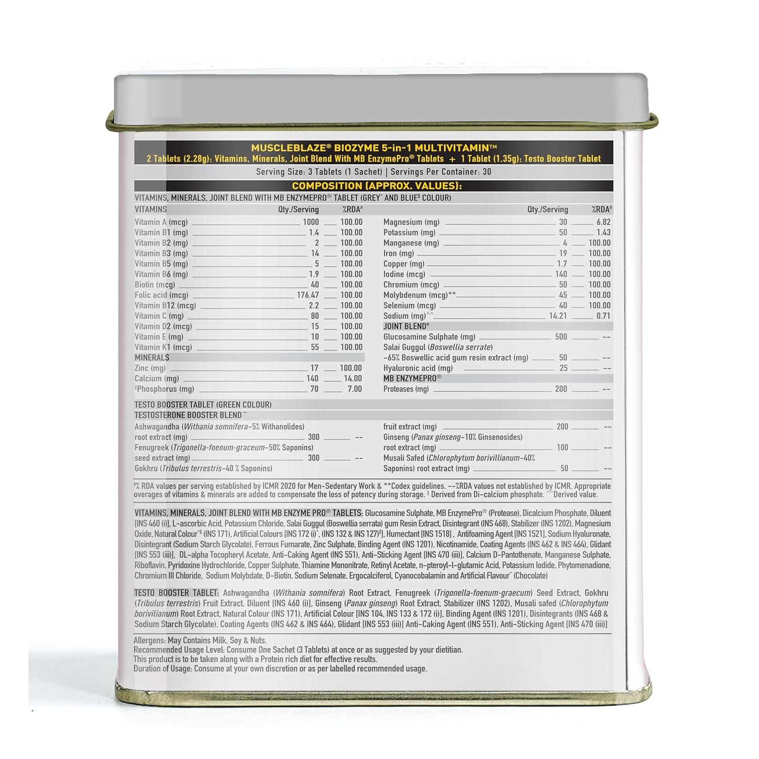 MuscleBlaze Biozyme Daily Multi Vitamin