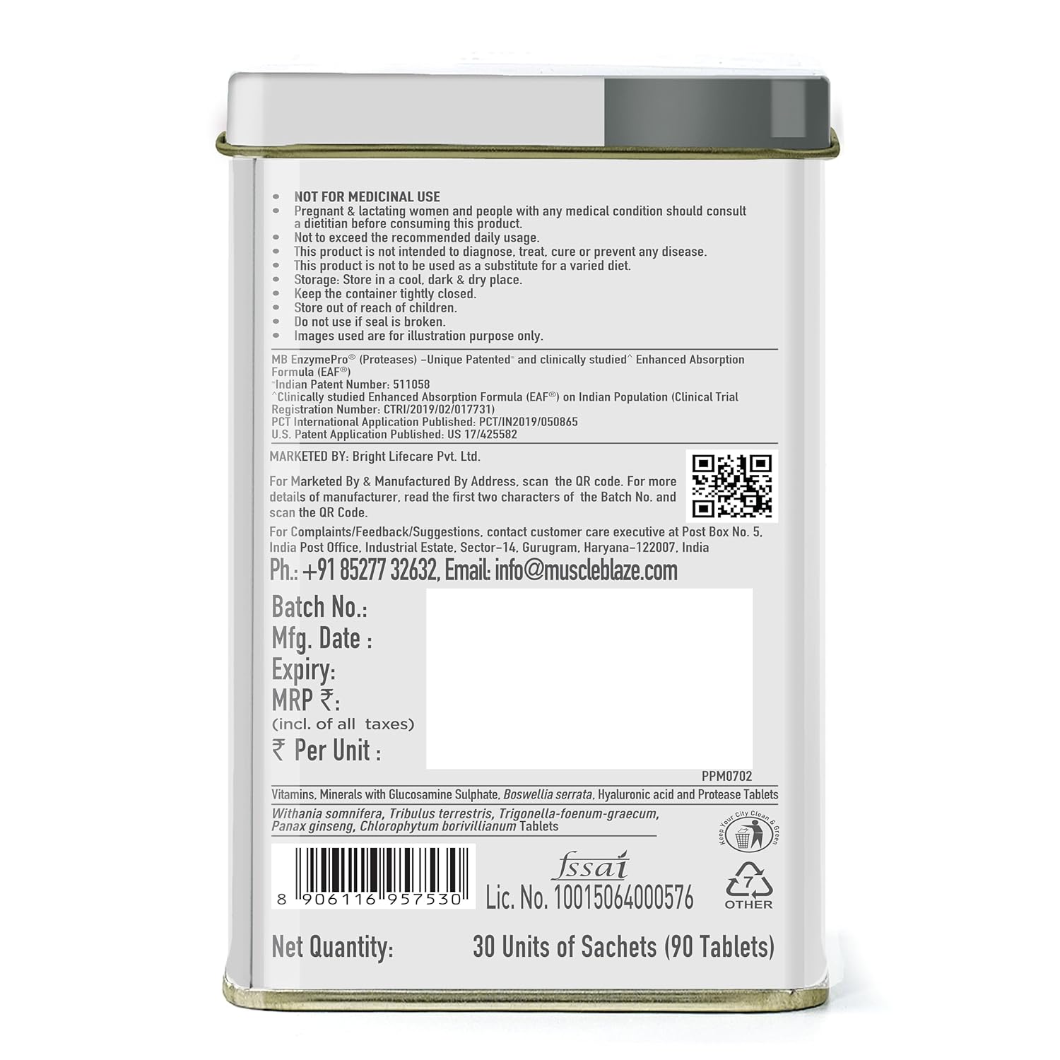 MuscleBlaze Biozyme Daily Multi Vitamin