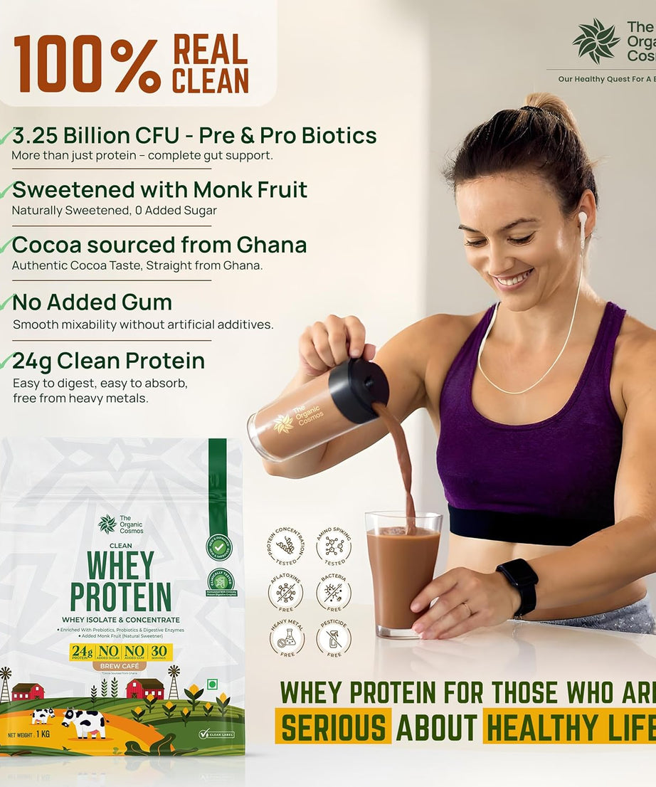 The Organic Cosmos Clean Whey Protein Isolate & Concentrate 2kg