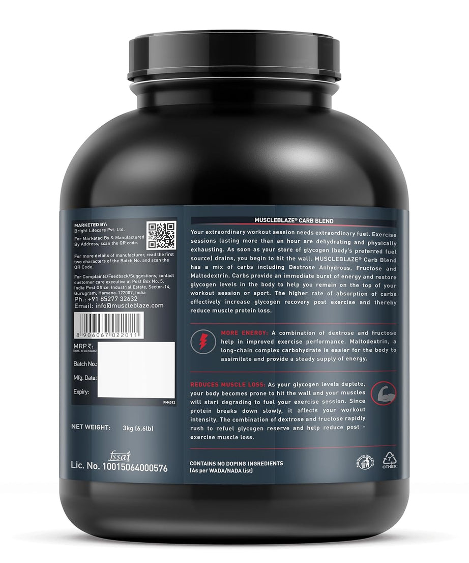 MuscleBlaze Carb Blend 3kg