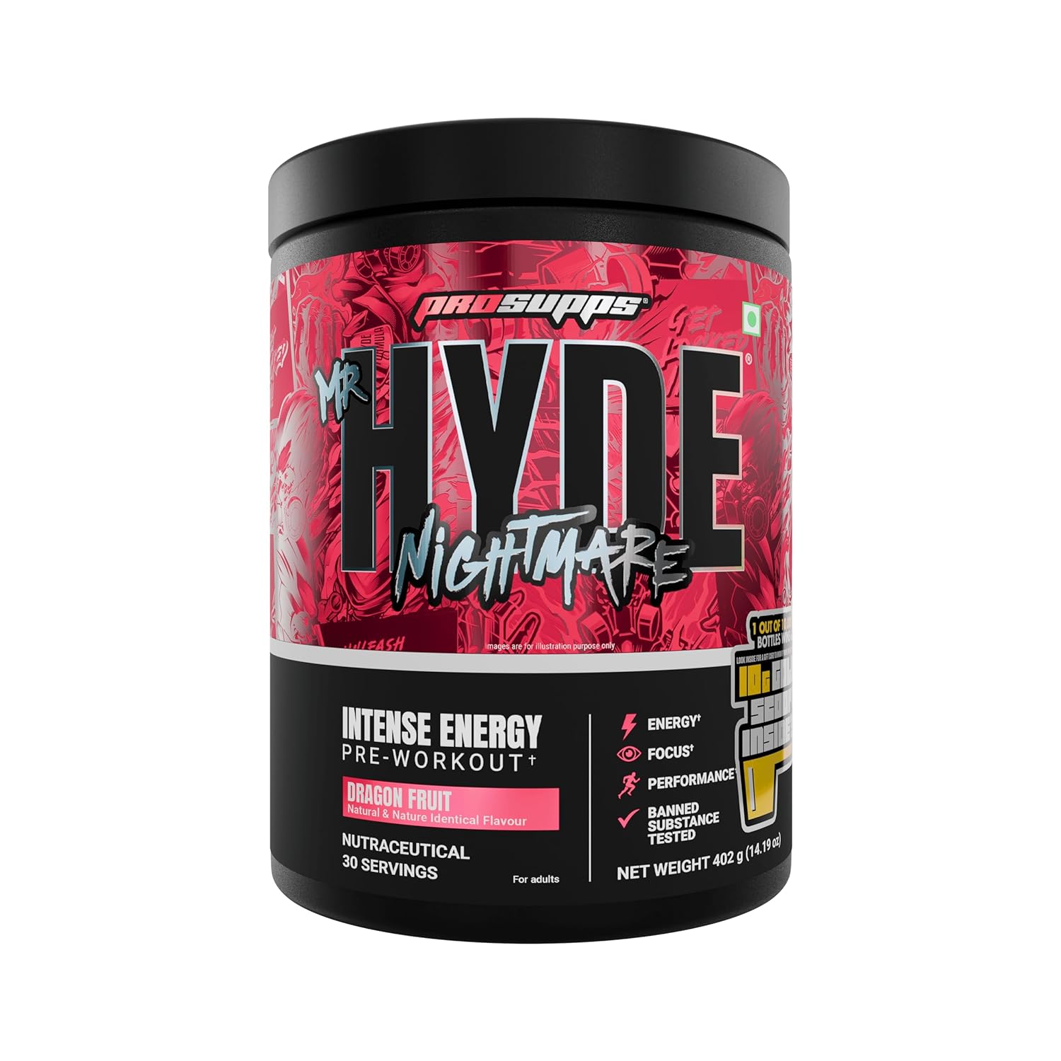 Prosupps Mr Hyde Xtreme Nightmare Pre-Workout 402g