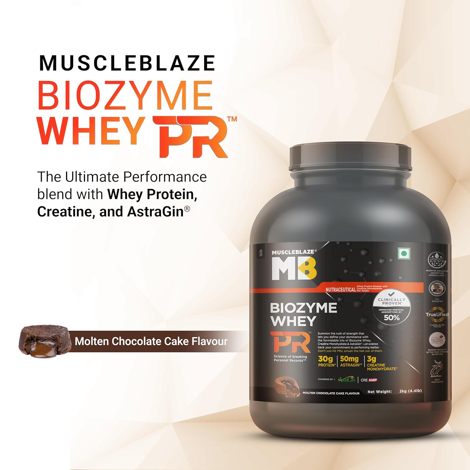 MuscleBlaze Biozyme Whey PR 2kg