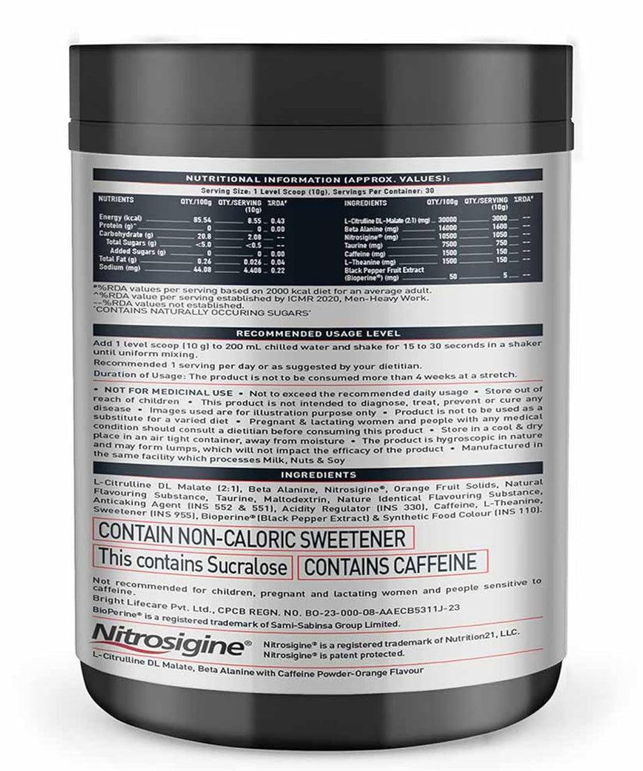 MuscleBlaze WrathX Pump 30servings