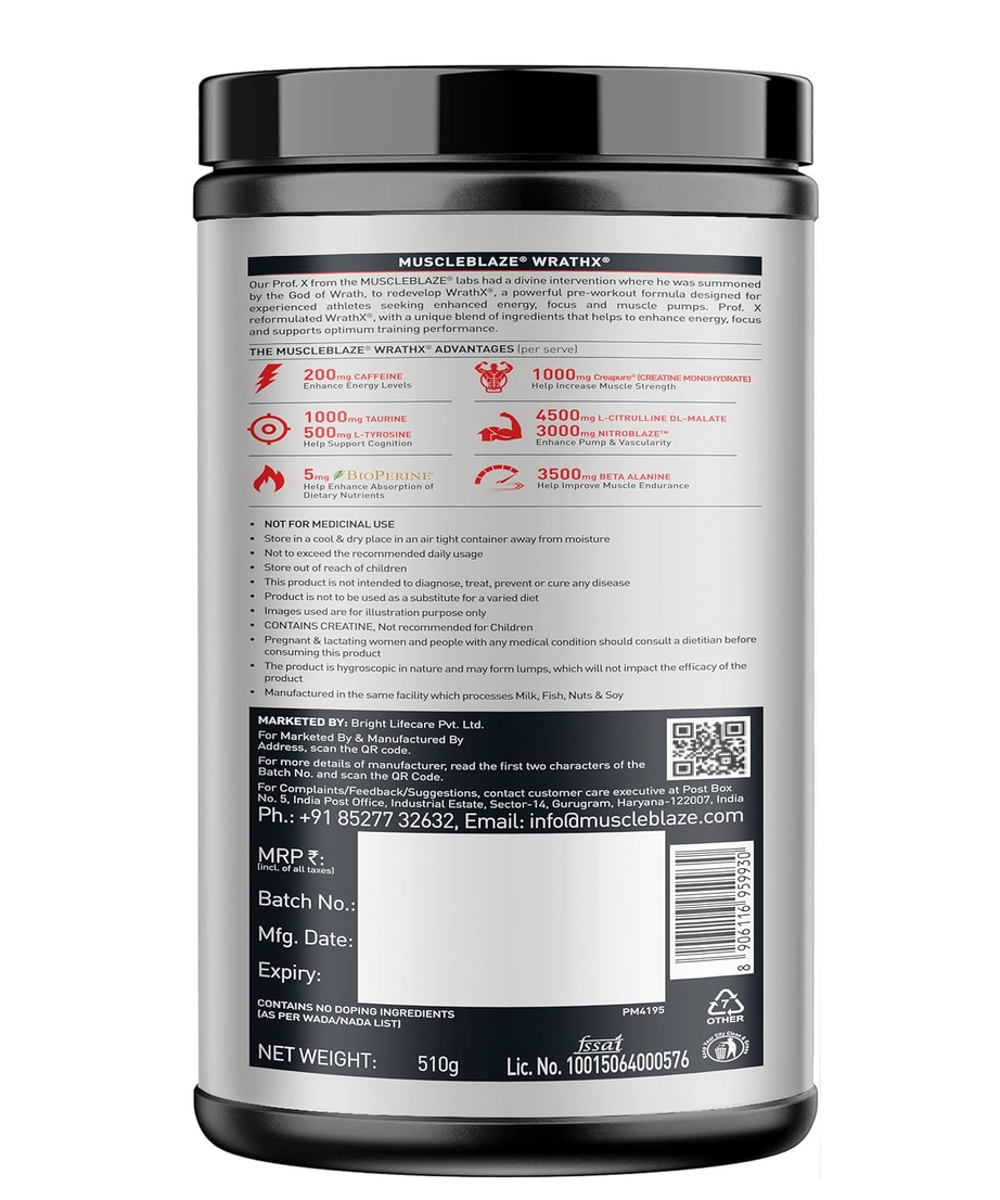 MB Wrathx Preworkout 510g
