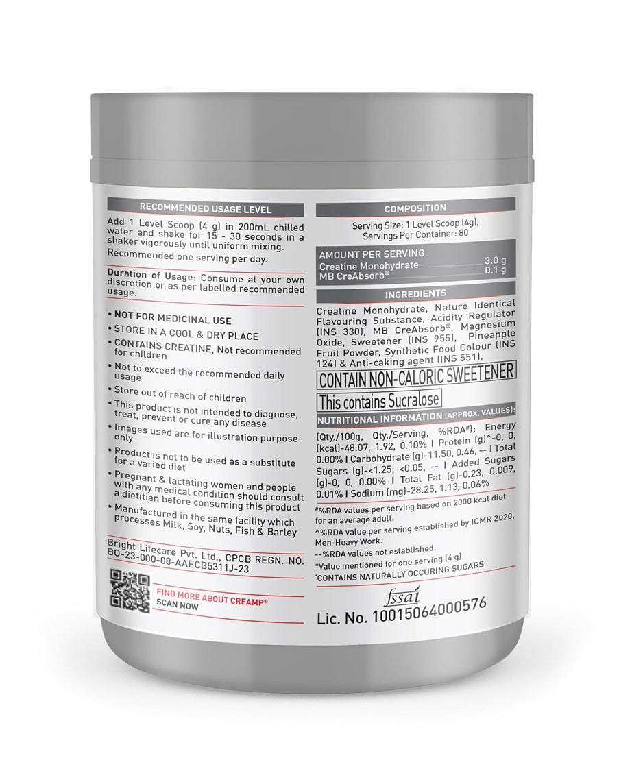 MuscleBlaze Creamp 280g