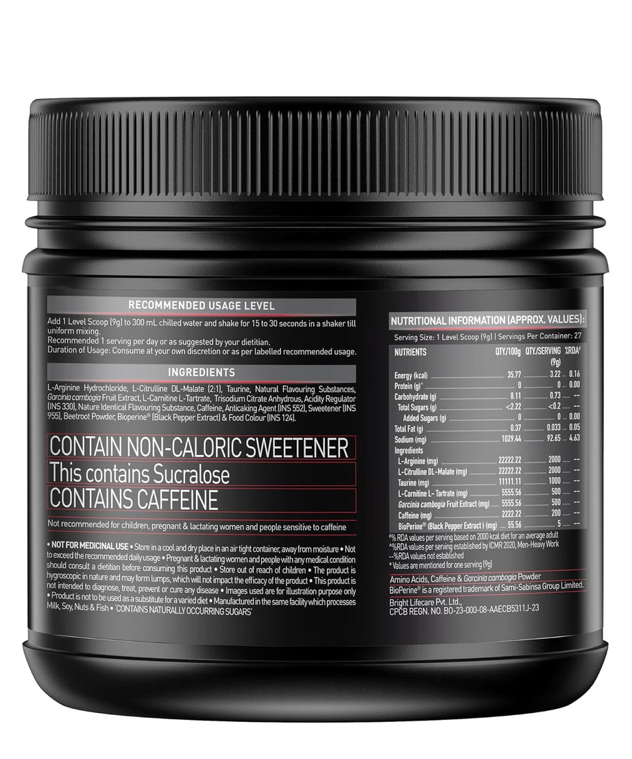 MuscleBlaze Pre-Workout Ripped 250g