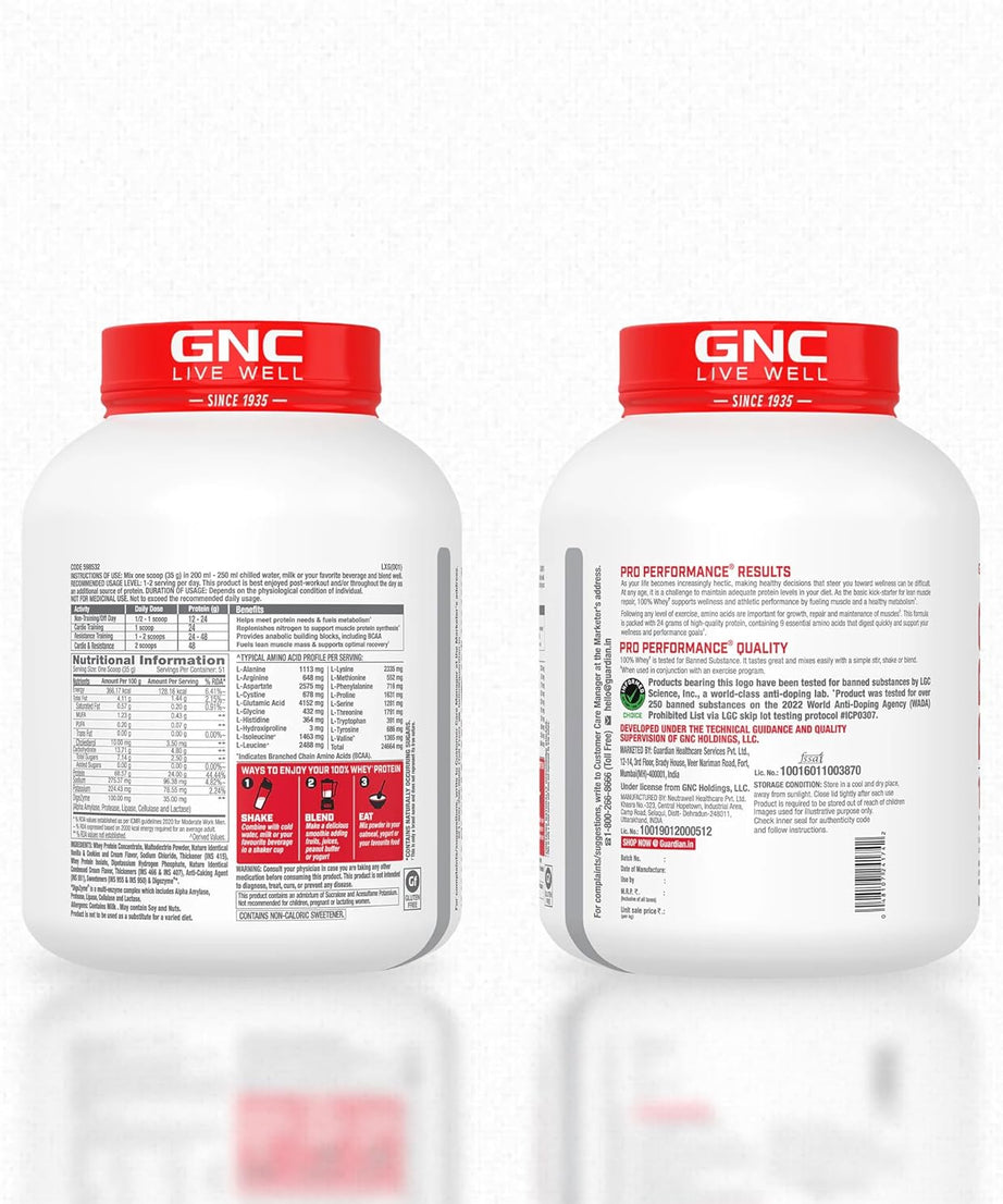GNC Pro Performance 100% whey 1.81kg