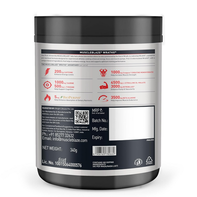 MB Wrathx Preworkout 340g