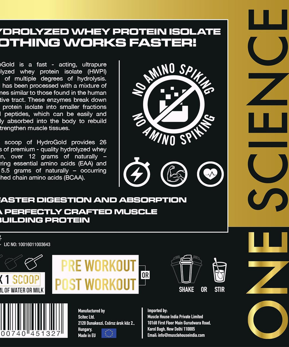 One science nutrition Hydro gold 2.27kg