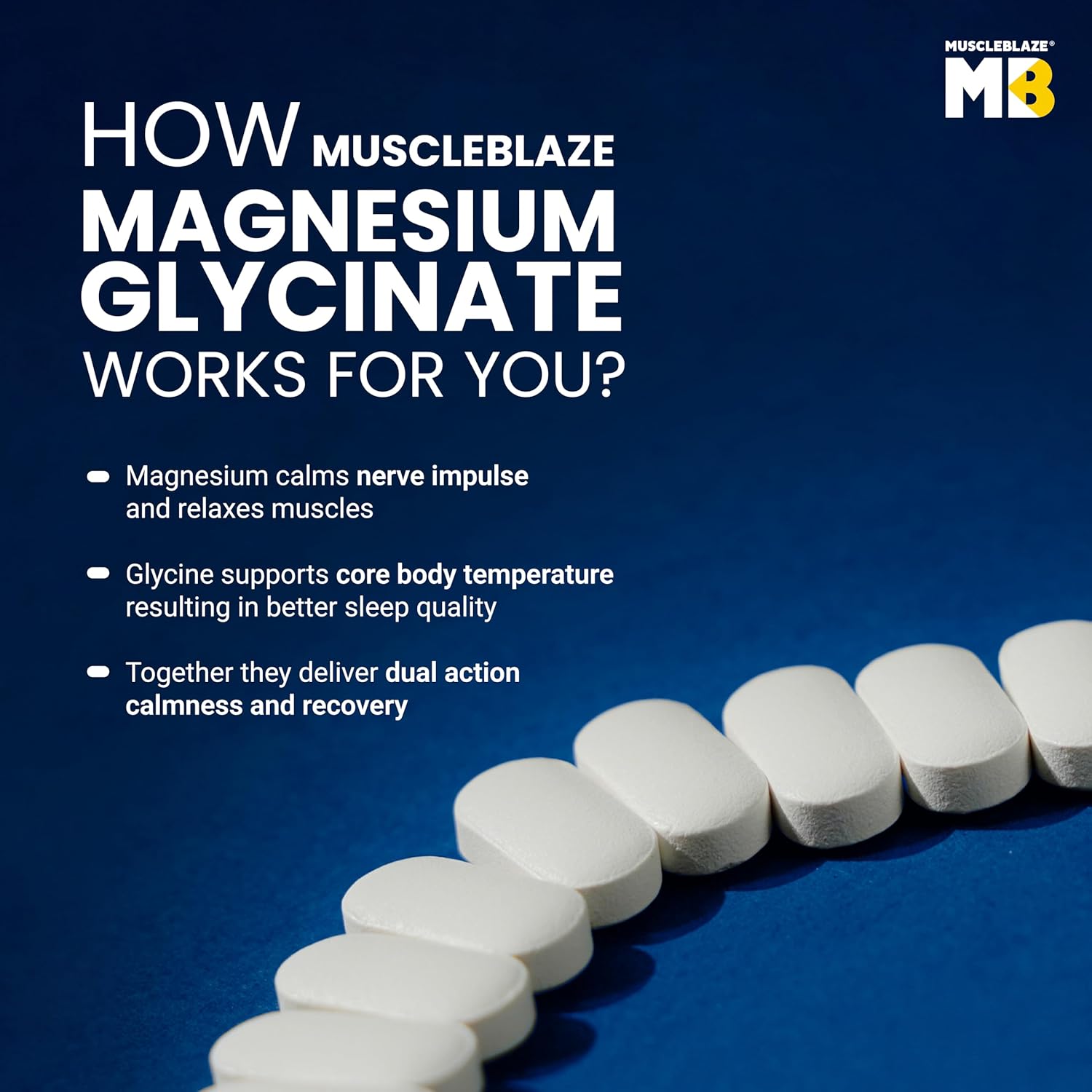 Muscleblaze Magnesium Glycinate 2000 mg