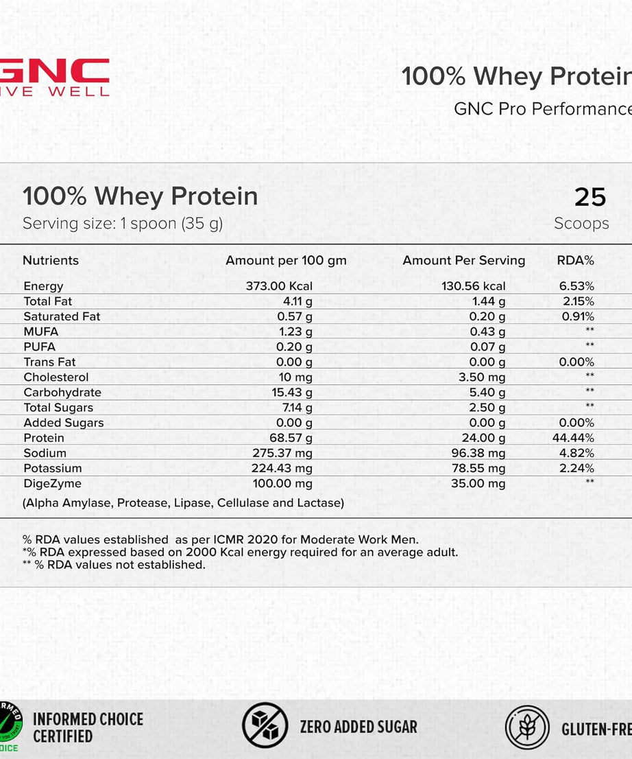Gnc Pro Performance 100% Whey 907g