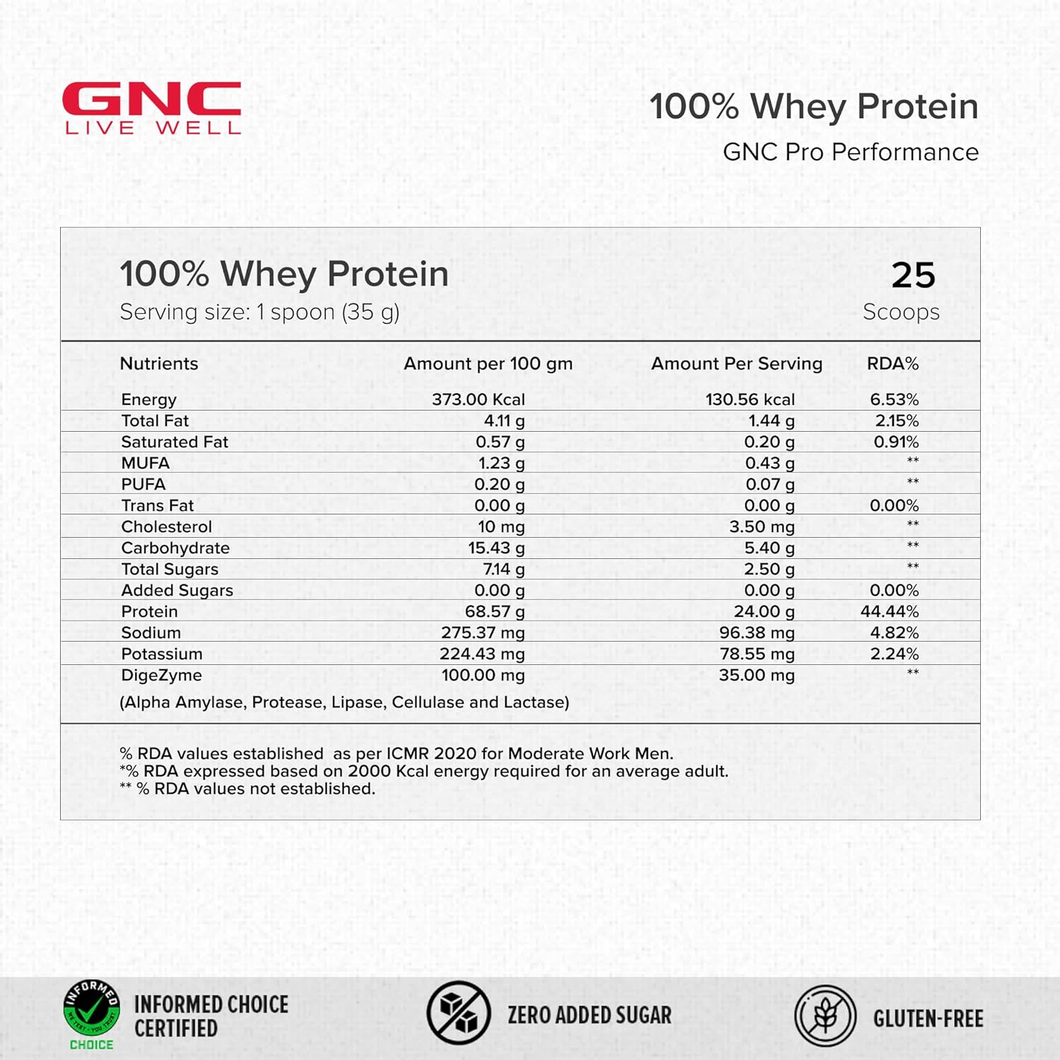 Gnc Pro Performance 100% Whey 907g