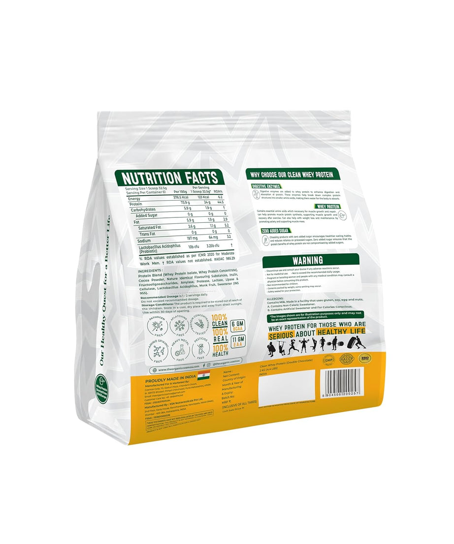 The Organic Cosmos Clean Whey Protein Isolate & Concentrate 2kg