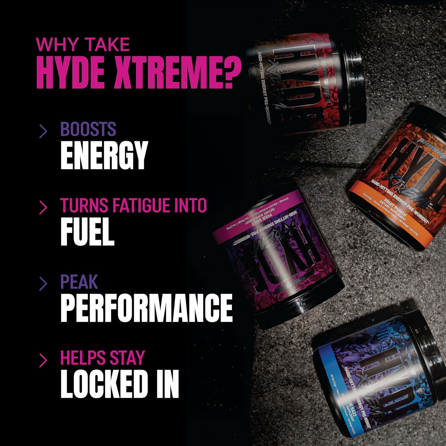 Prosupps Hyde Xtreme Hard Hitting Energy Pre Workout 30servings