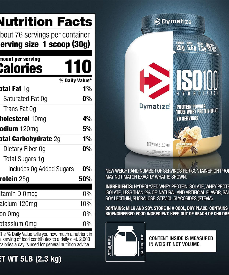 Dymatize Nutrition ISO100 Hydrolyzed Whey Protein Isolate 2.3kg