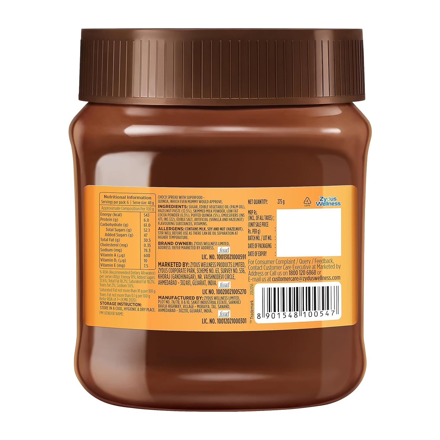 Nutralite Choco Spread Rich In Hazelnuts 275g