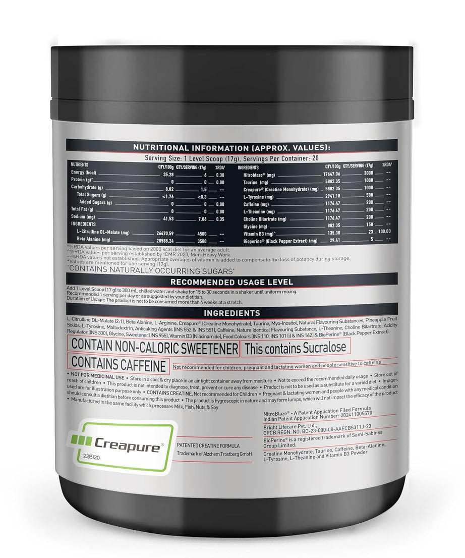 MB Wrathx Pre workout 340g