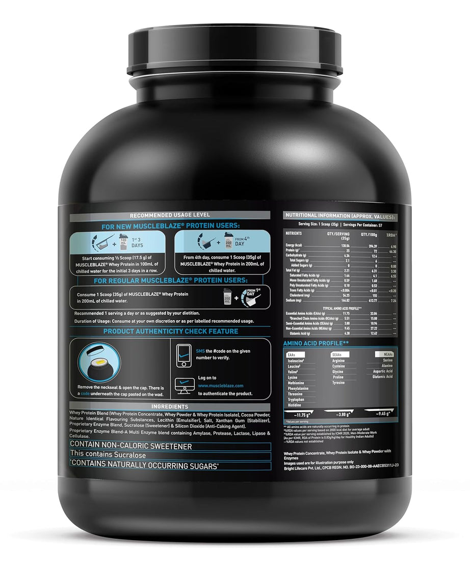 MuscleBlaze Whey Protein 2kg