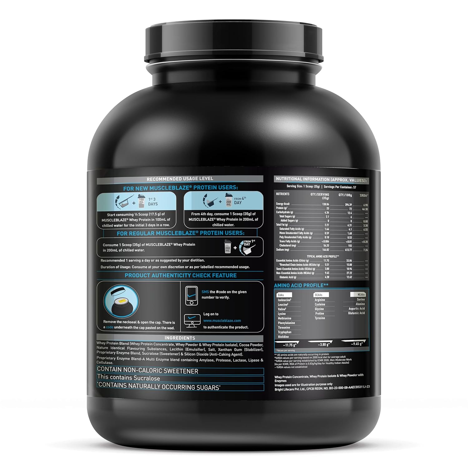 MuscleBlaze Whey Protein 2kg