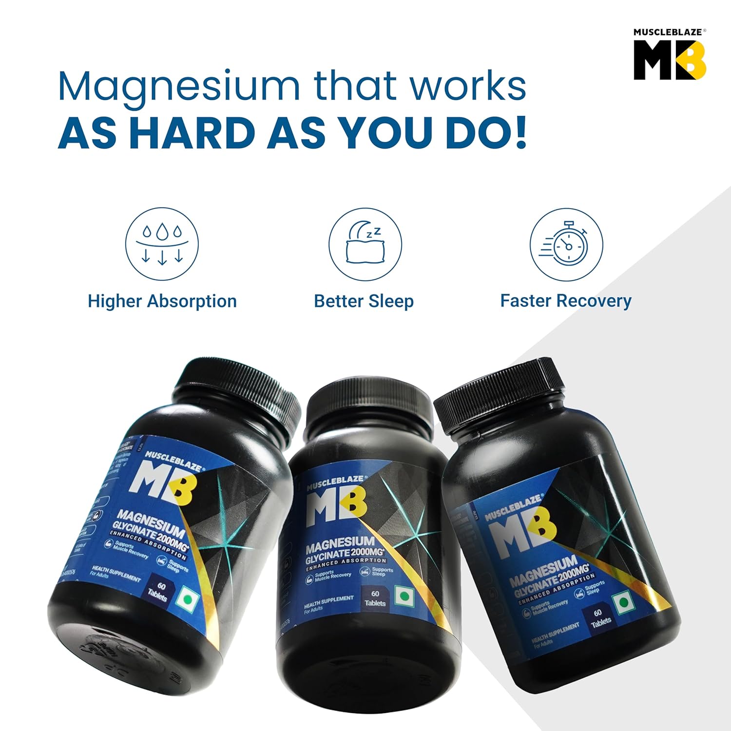 Muscleblaze Magnesium Glycinate 2000 mg