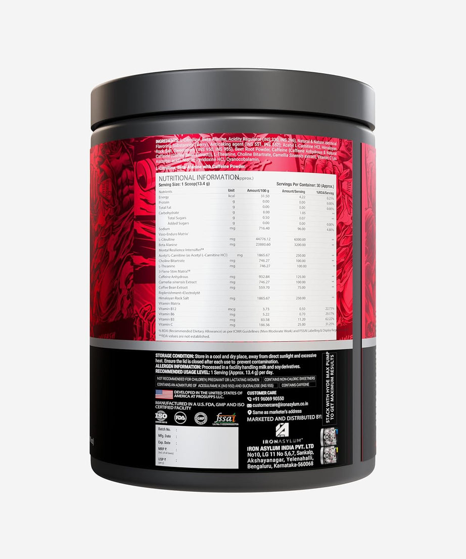 Prosupps Mr Hyde Xtreme Nightmare Pre-Workout 402g