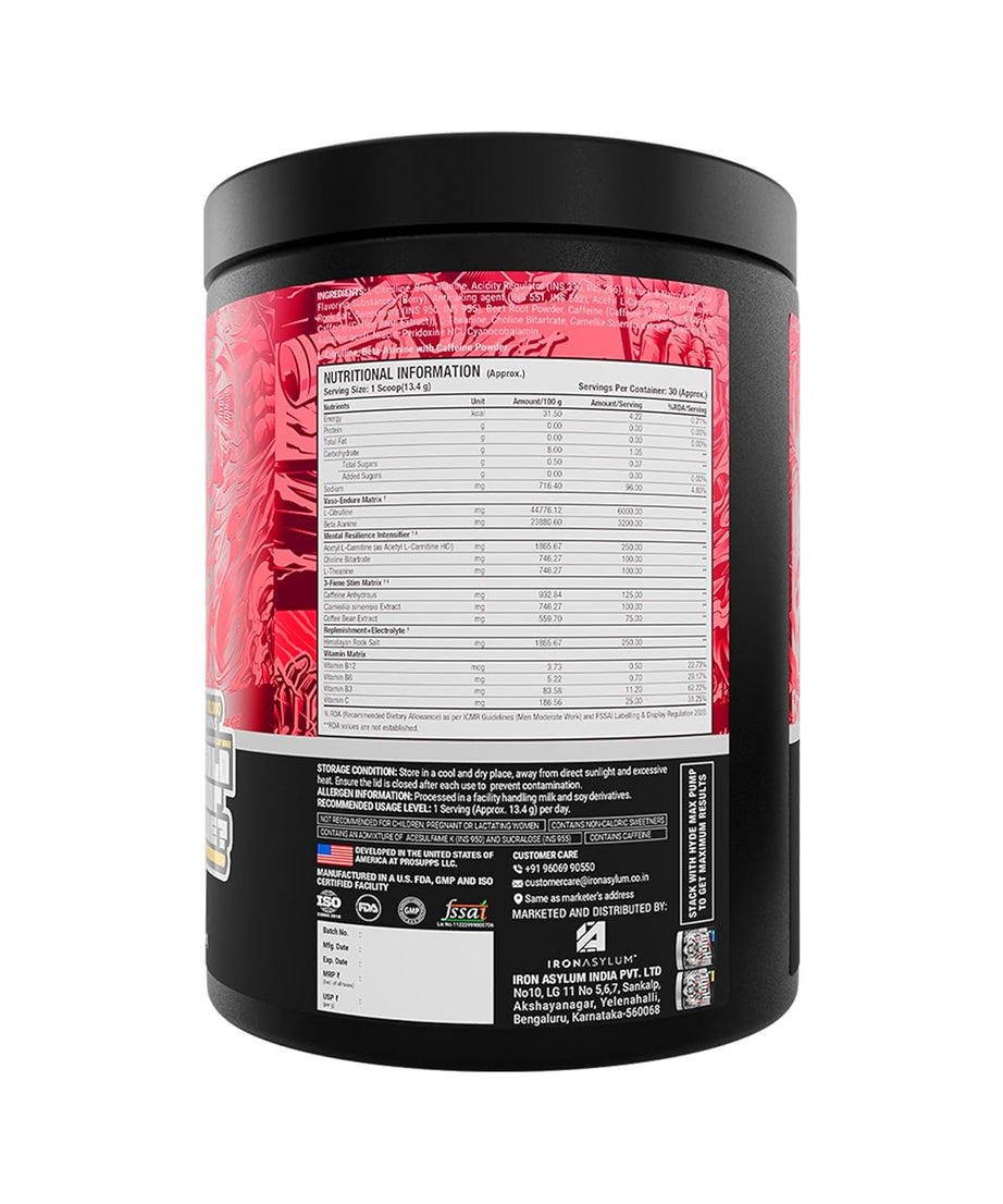 Prosupps Mr Hyde Xtreme Nightmare Pre-Workout 402g