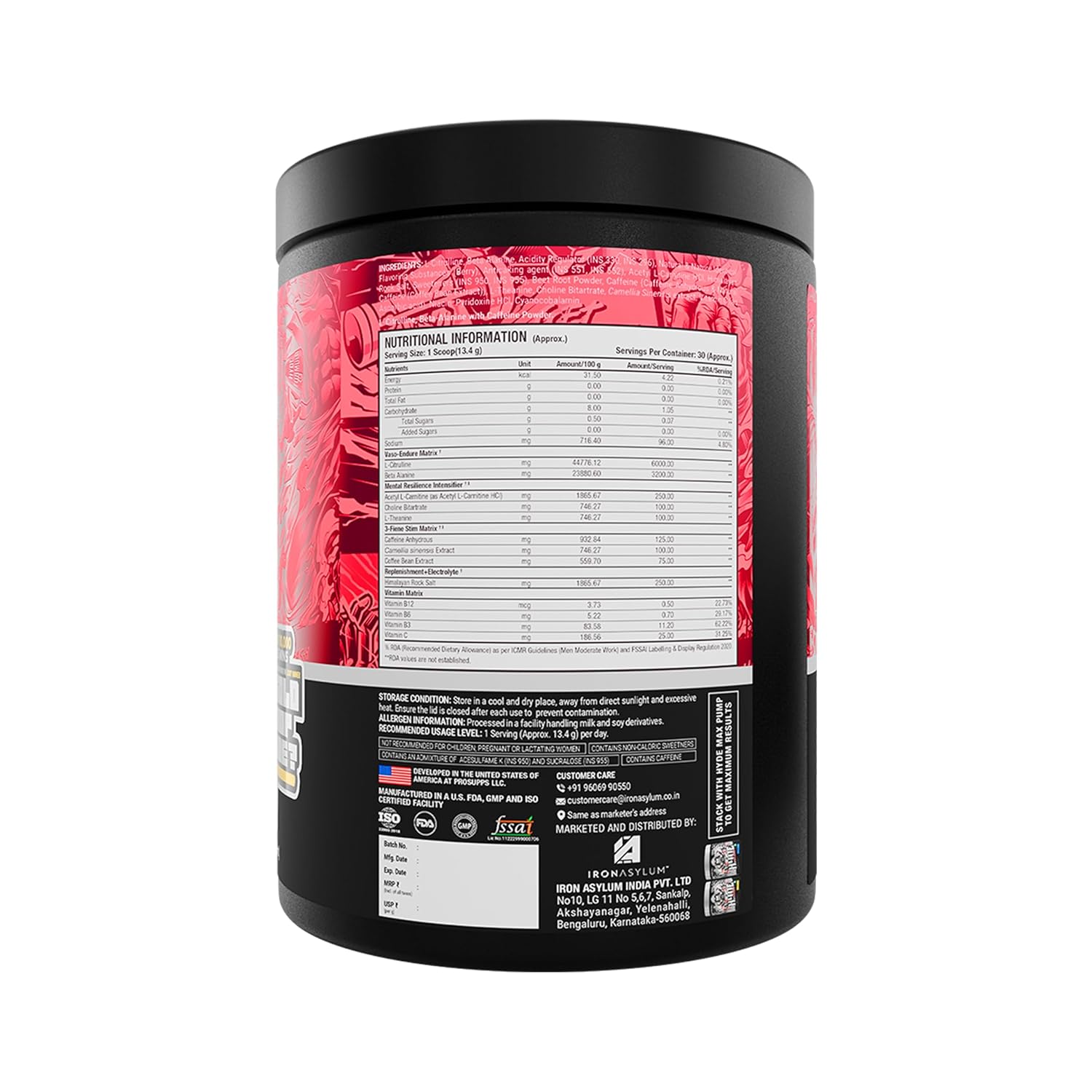 Prosupps Mr Hyde Xtreme Nightmare Pre-Workout 402g