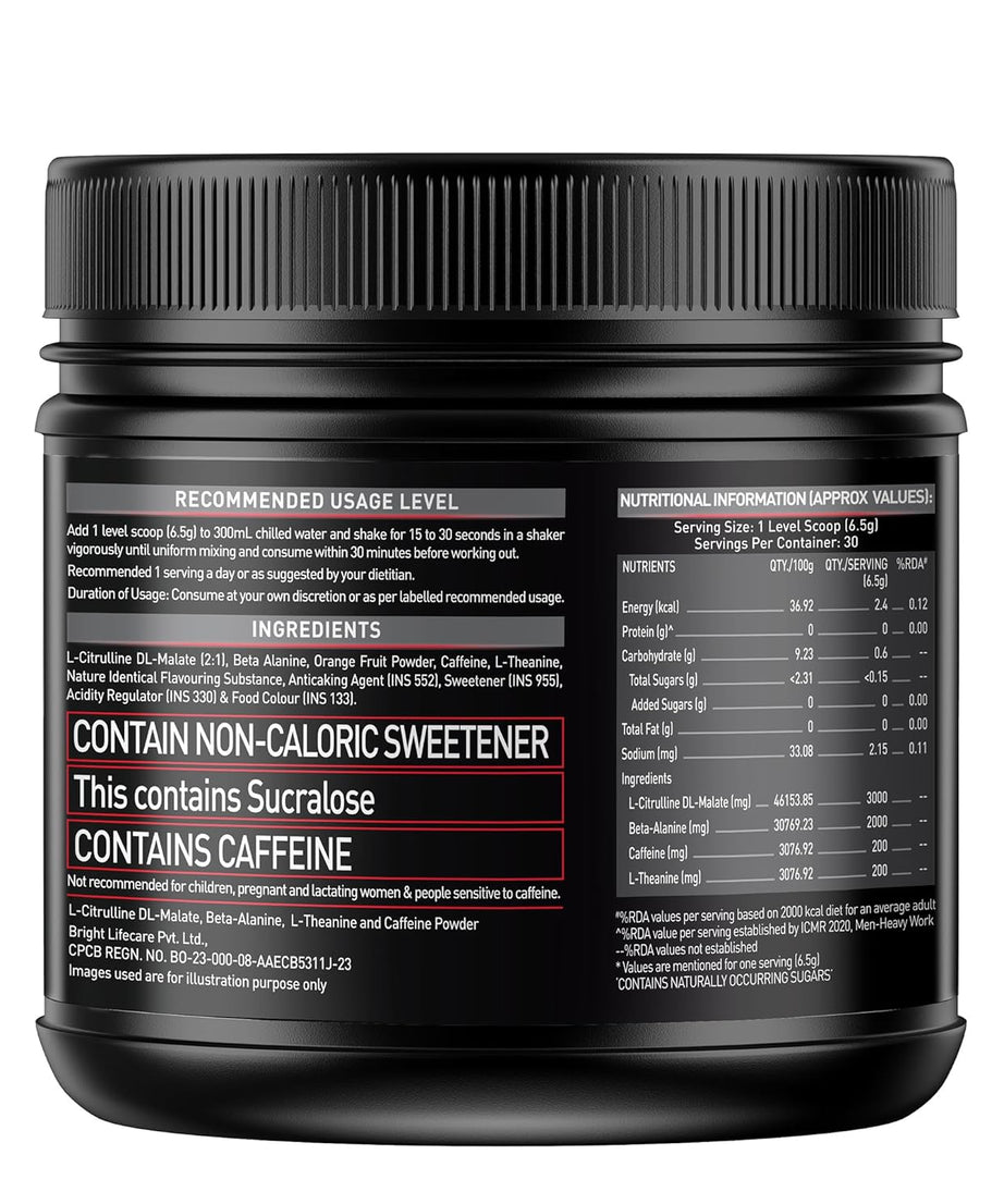 MuscleBlaze Pre-Workout 200 Xtreme 200g