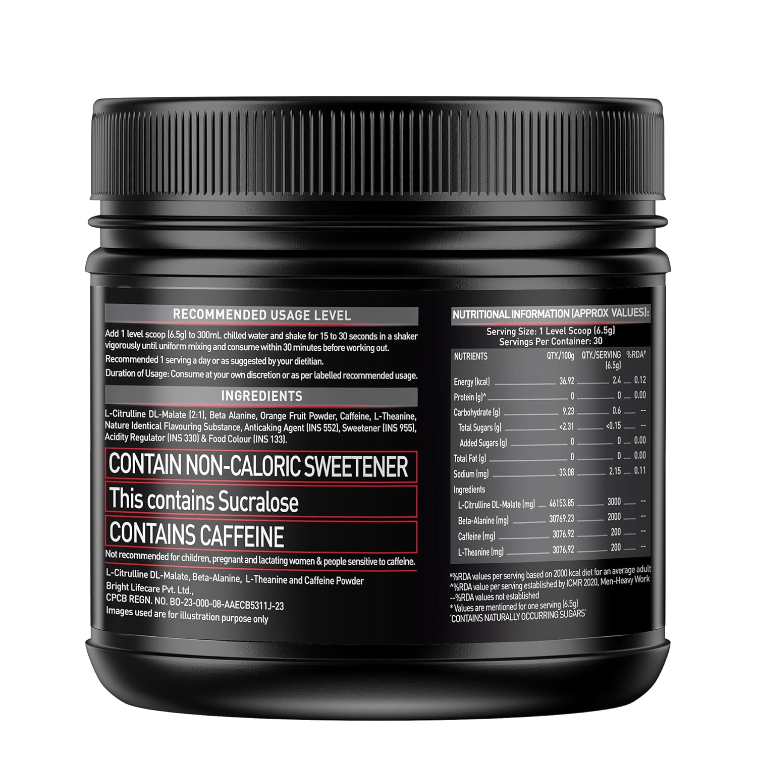MuscleBlaze Pre-Workout 200 Xtreme 200g