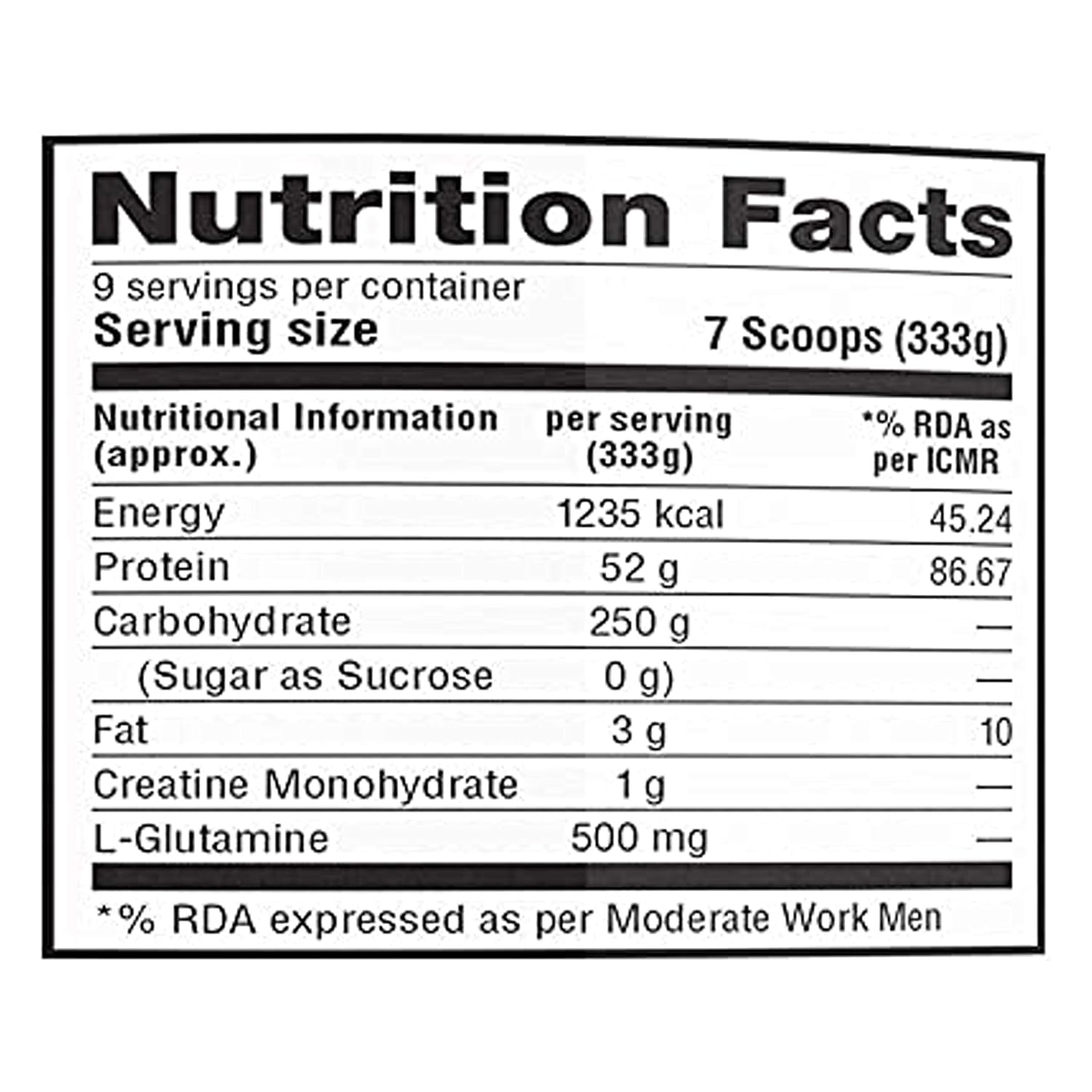 Labrada Muscle Mass Gainer 3kg