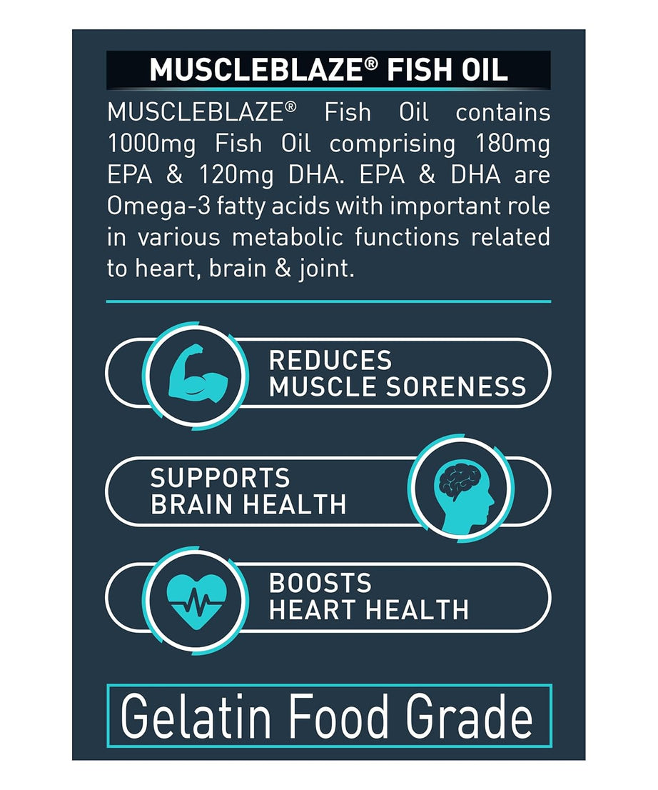 MuscleBlaze Fish Oil 1000mg