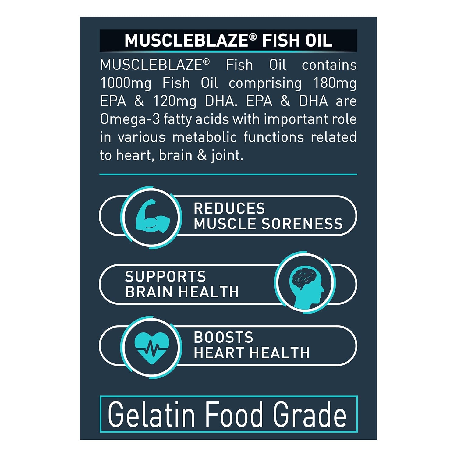 MuscleBlaze Fish Oil 1000mg