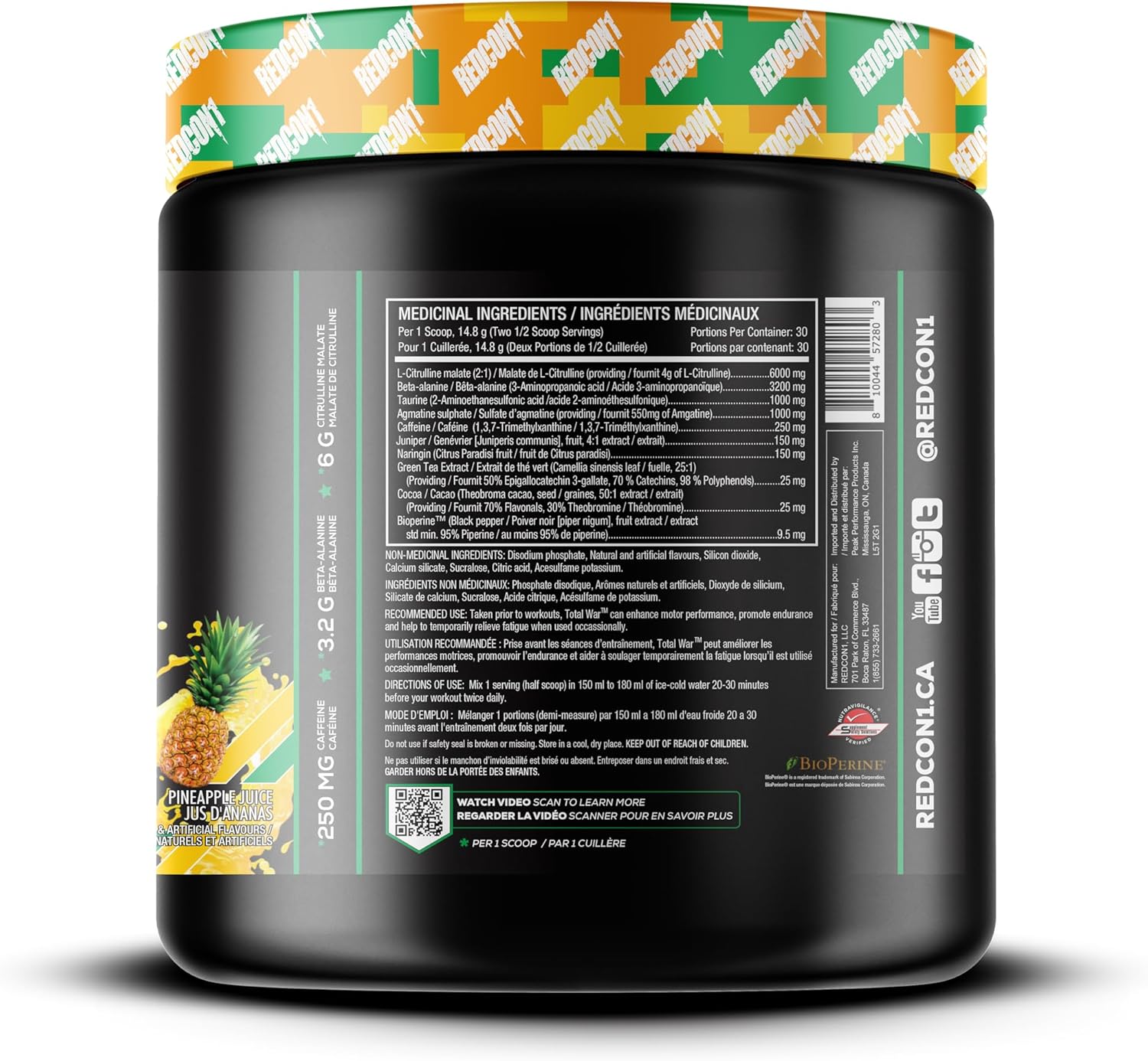Redcon1 Total War Pre Workout 30servings