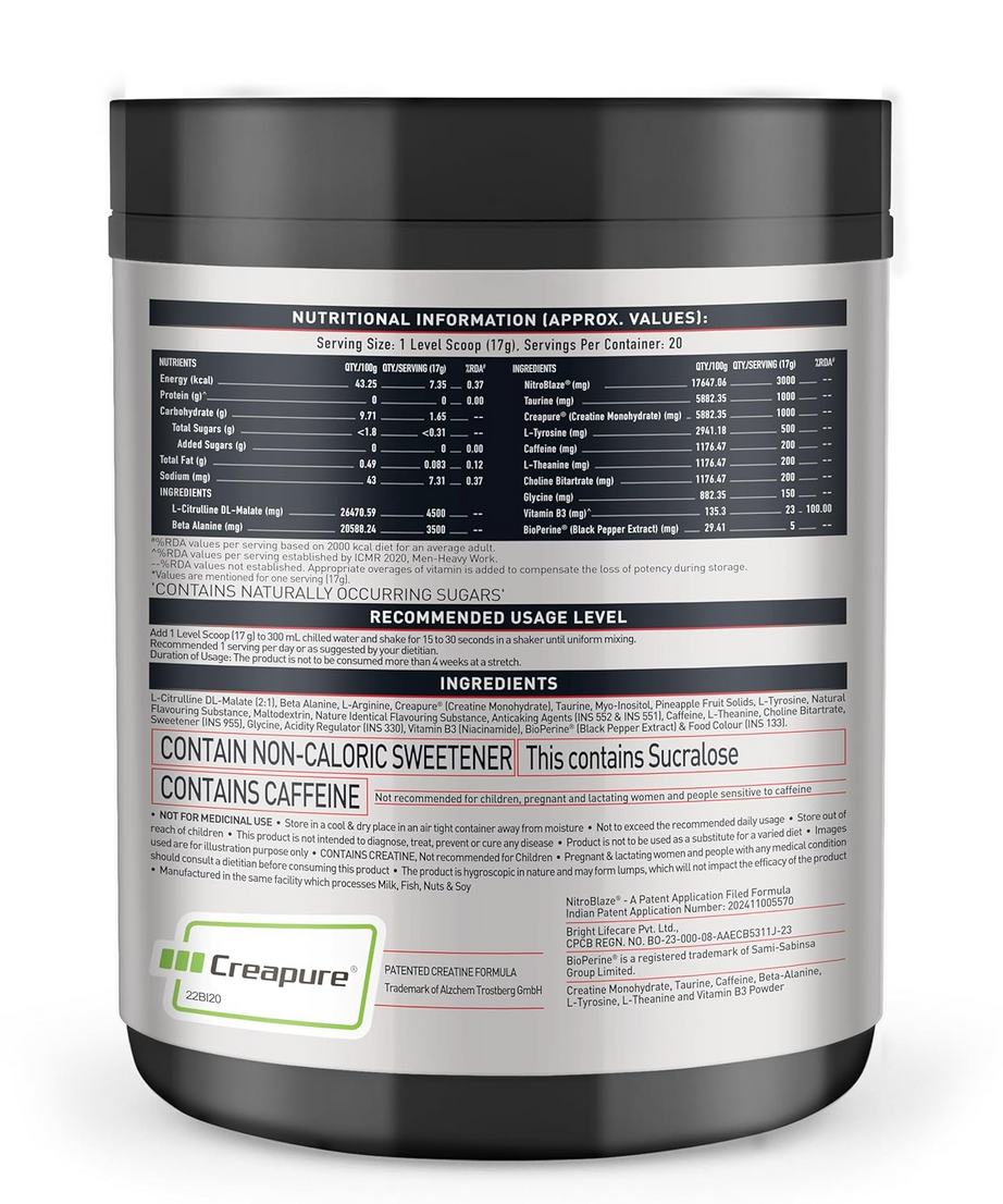 MB Wrathx Preworkout 340g
