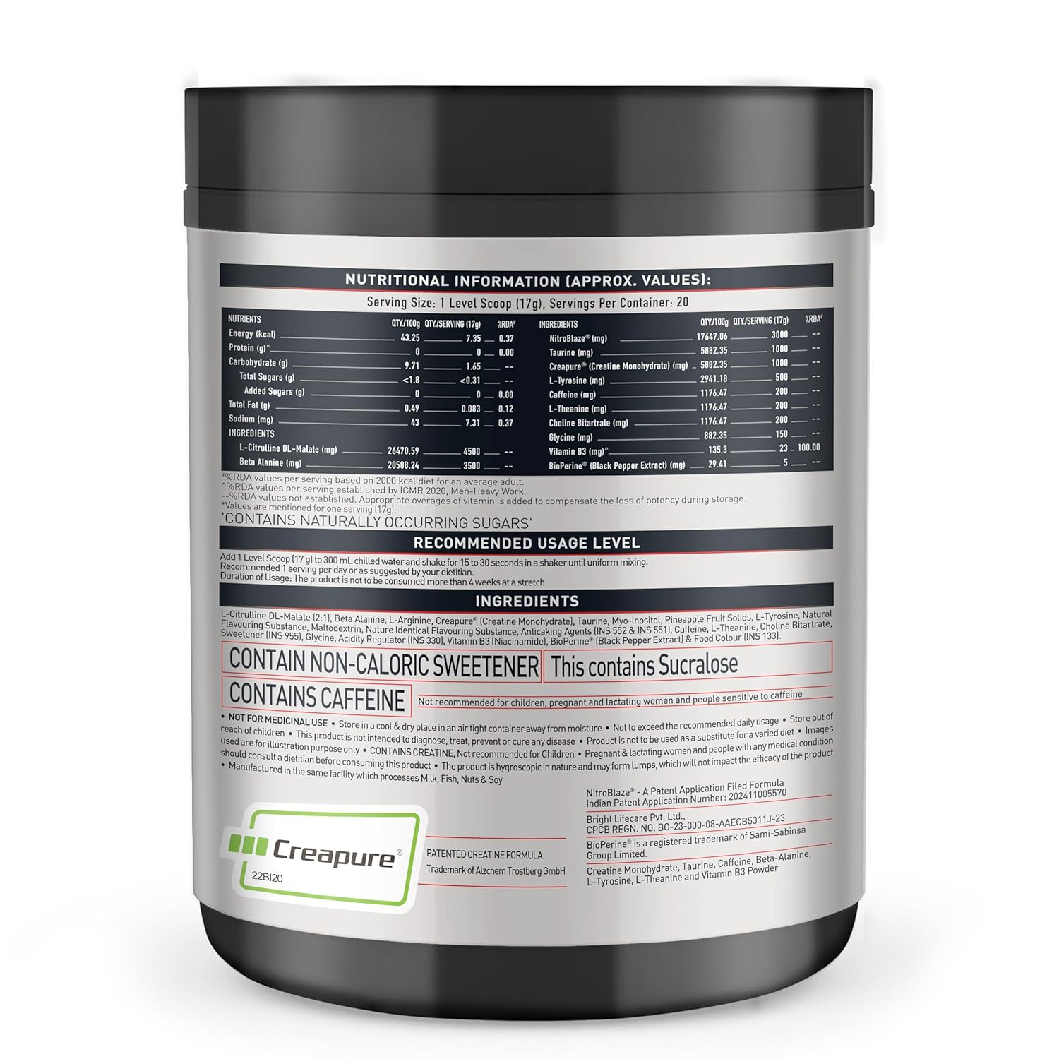 MB Wrathx Preworkout 340g