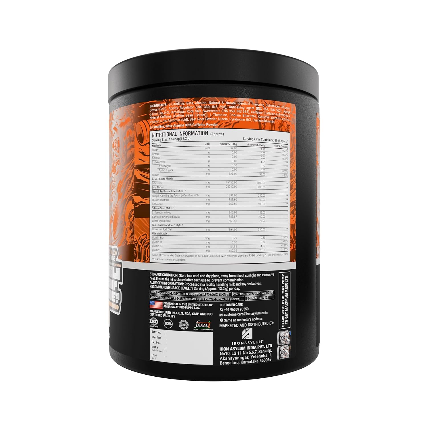 Prosupps Mr Hyde Xtreme Nightmare Pre-Workout 402g