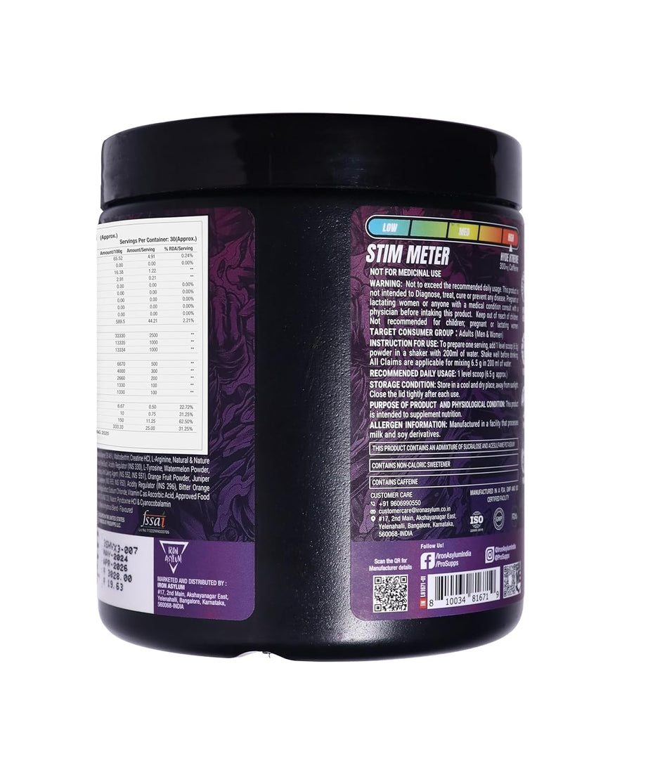 Prosupps Hyde Xtreme Hard Hitting Energy Pre Workout 30servings