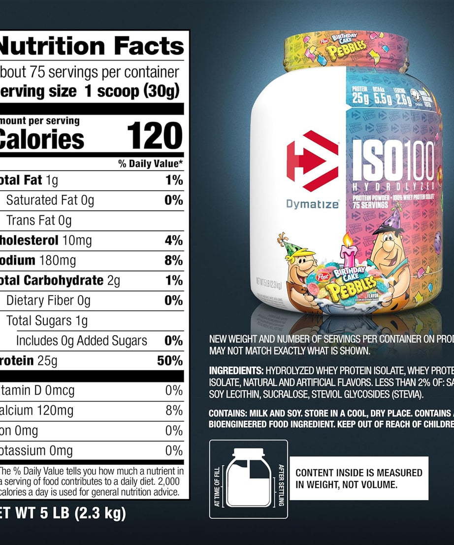 Dymatize Nutrition ISO100 Hydrolyzed Whey Protein Isolate 2.3kg