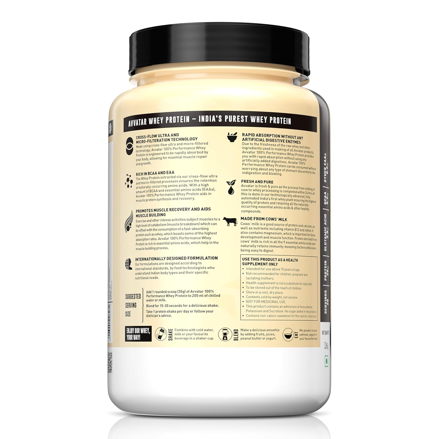 Avvatar 100% Performance Whey 1kg