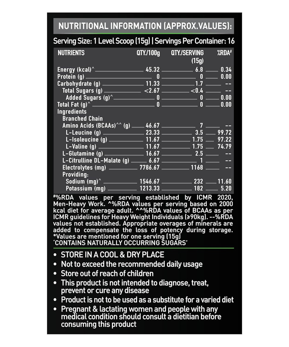 Muscleblaze Bcaa Pro Watermelon Flavour 250g