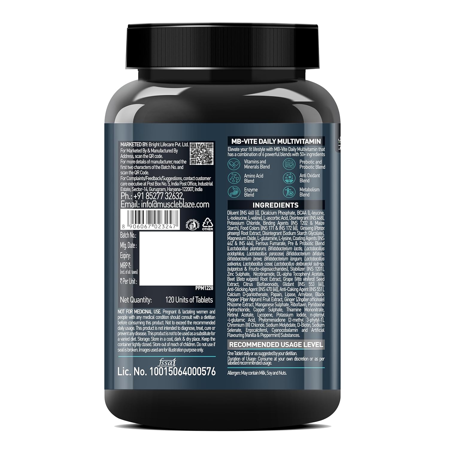 MuscleBlaze-VITE Daily Multivitamin