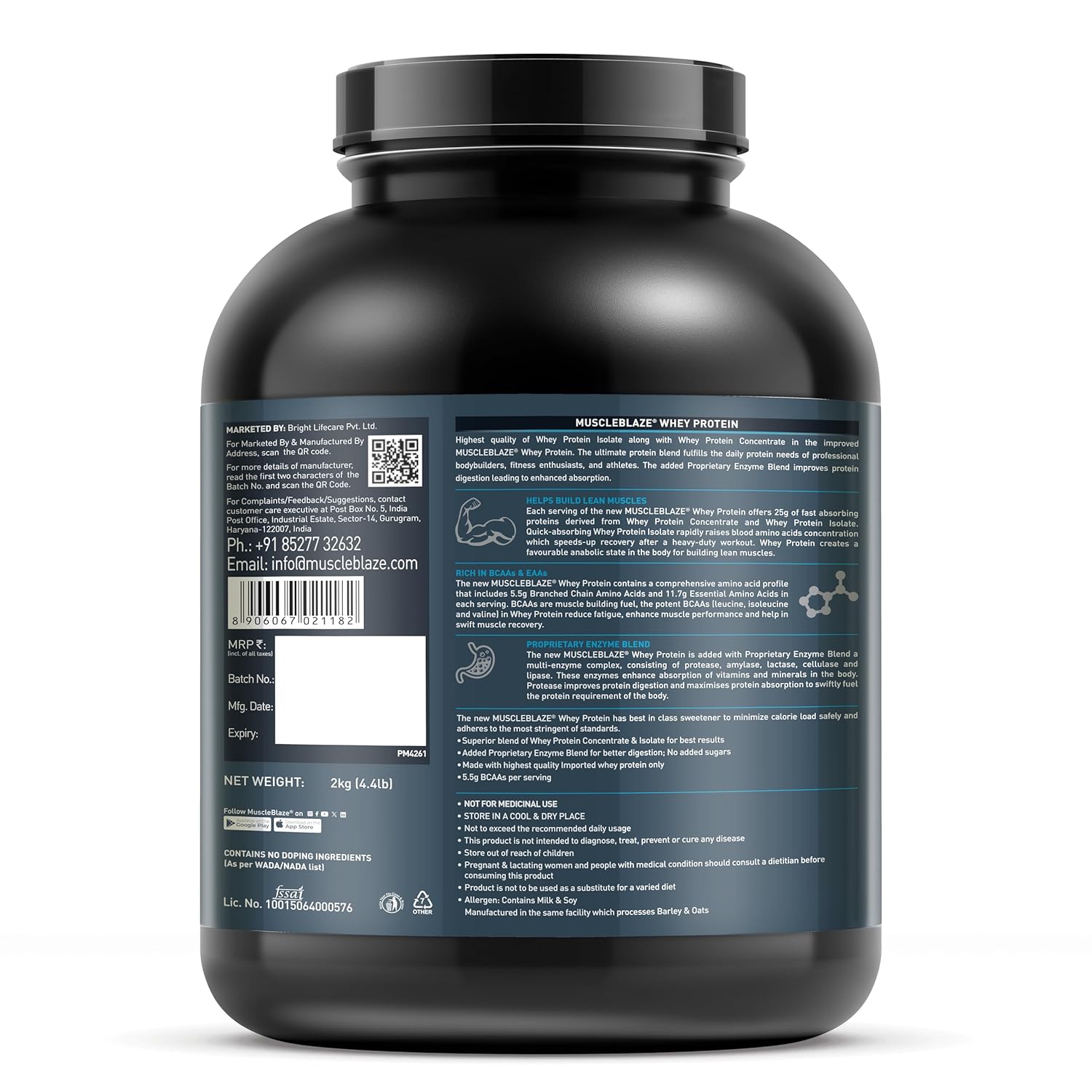 MuscleBlaze Whey Protein 2kg