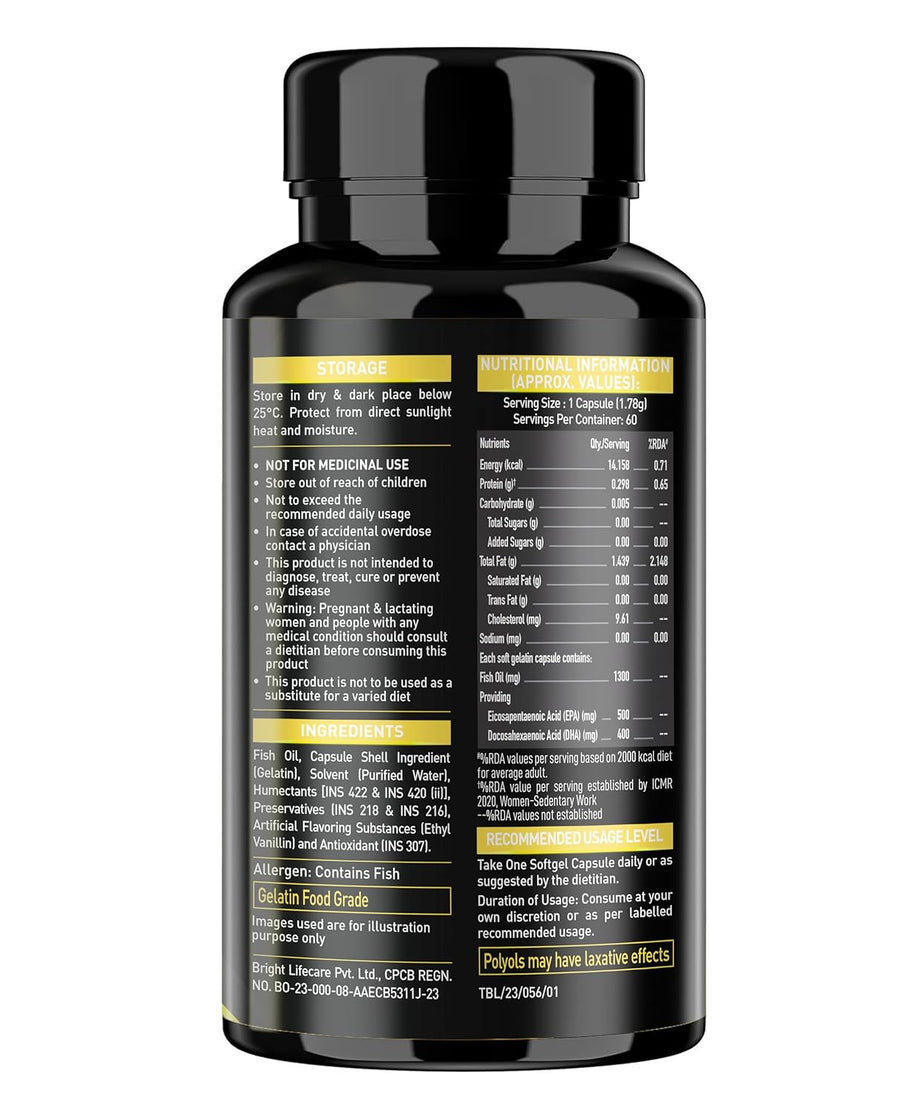 MuscleBlaze Fish Oil Gold