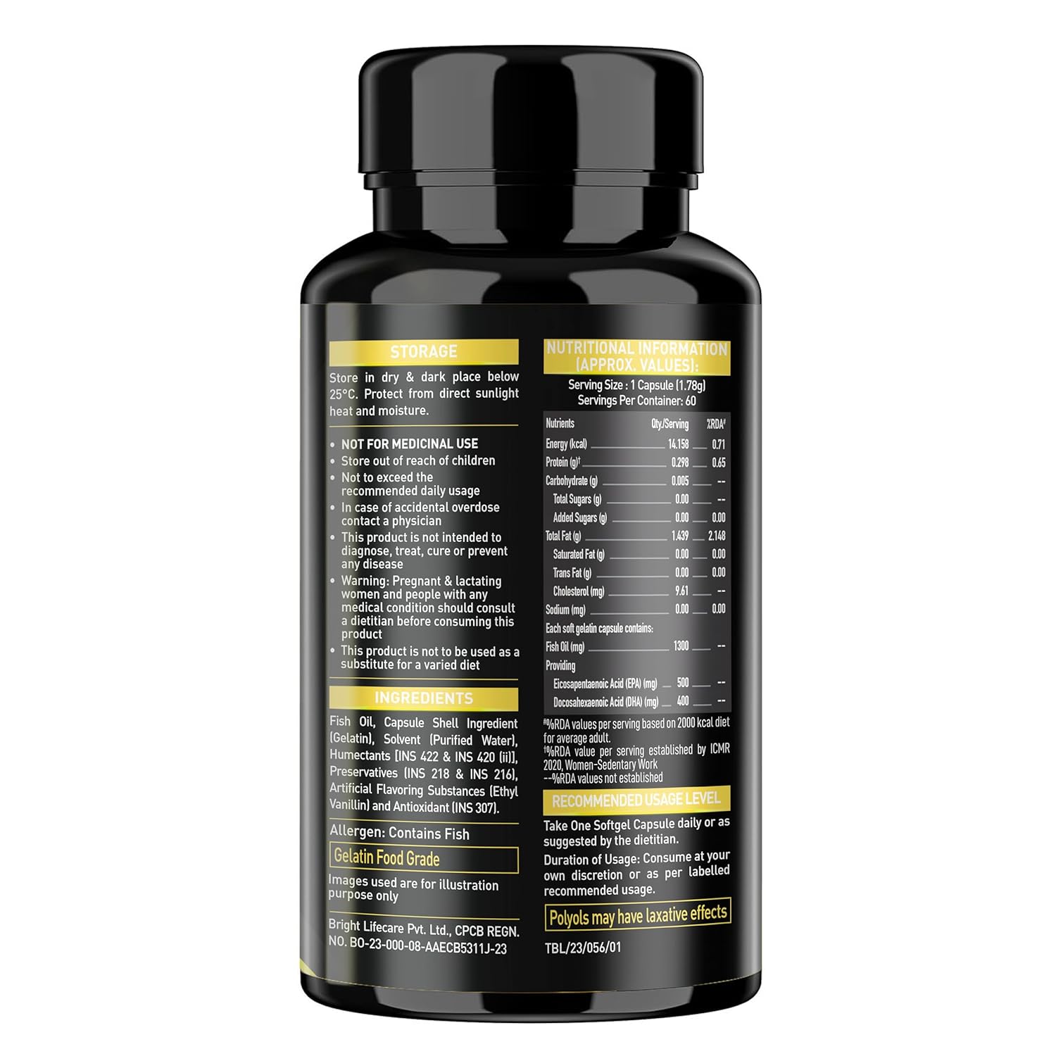MuscleBlaze Fish Oil Gold