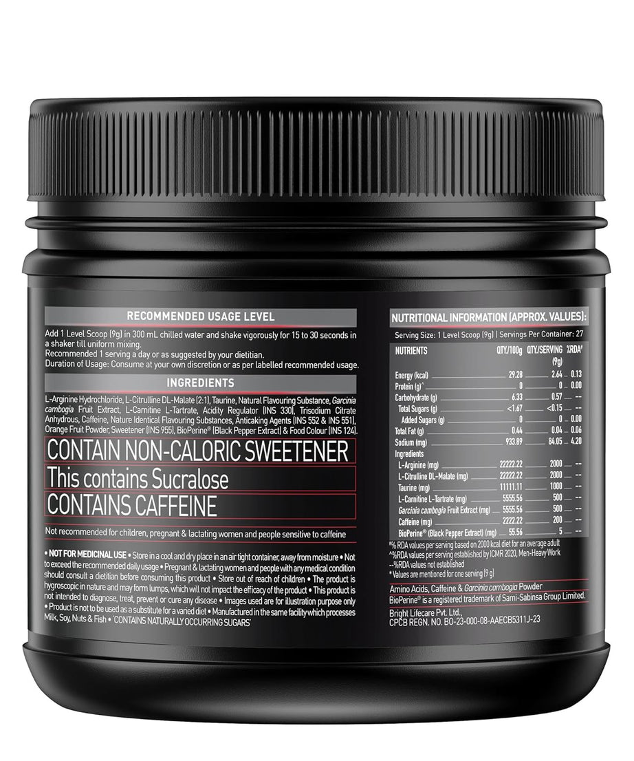 MuscleBlaze Pre-Workout Ripped 250g